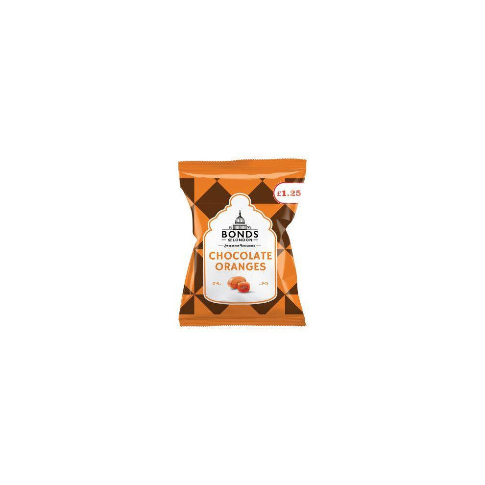 Bonds Chocolate Oranges Bags | Boiled Sweets | Smooth Centre | Truly Delicious | 110g | (Pack of 6)