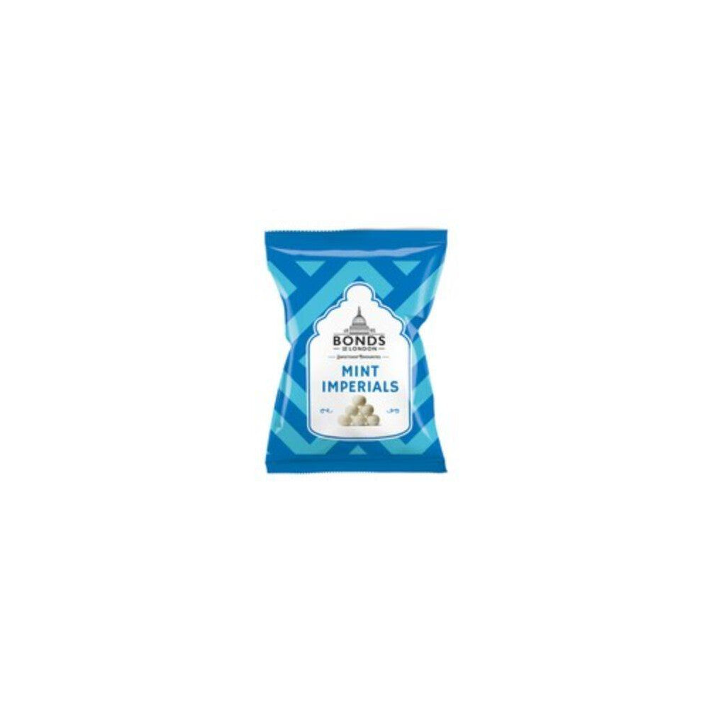 Bonds Mint Imperials Bags | Peppermint Flavoured | Hard Sugar Candy | No Artificial Colour | 130g | (Pack of 6)