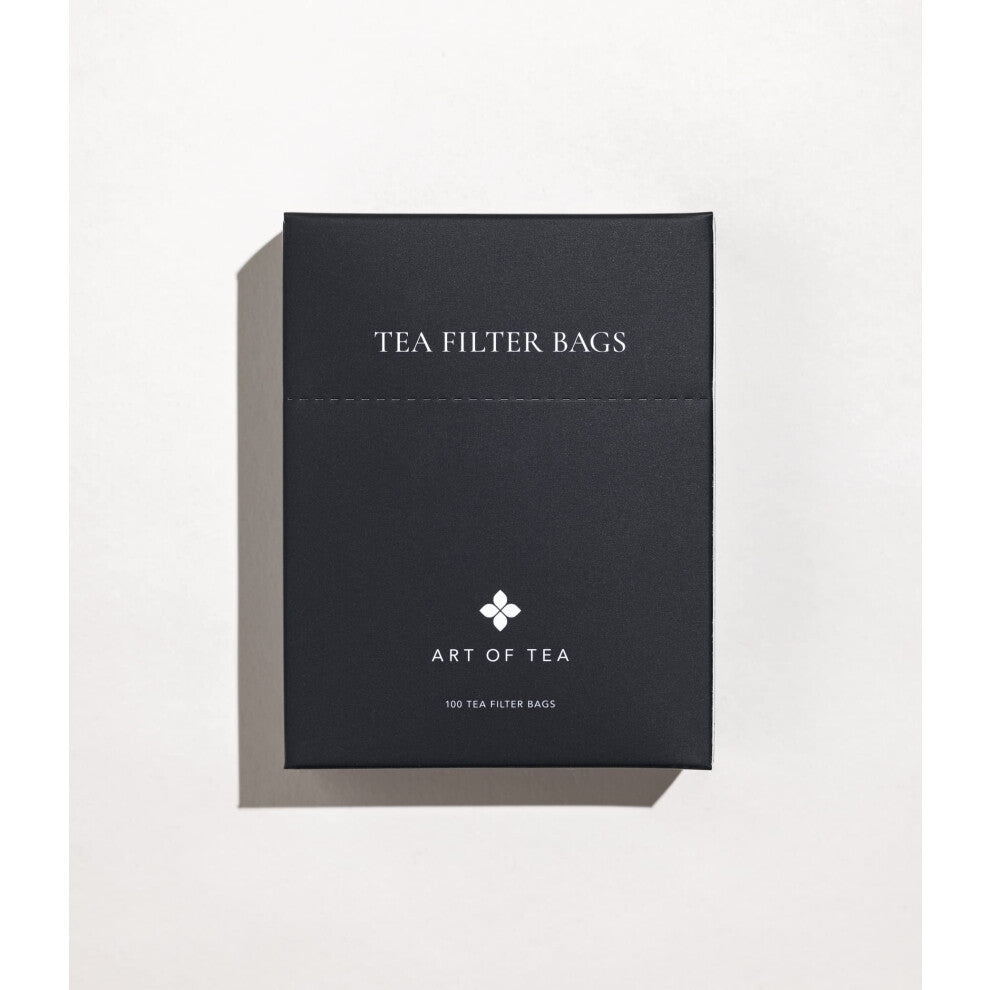 Art of Tea | Filter Bags 4"""" by 3.5""""| Single Use | 100 Count | Works With Coffee or Tea
