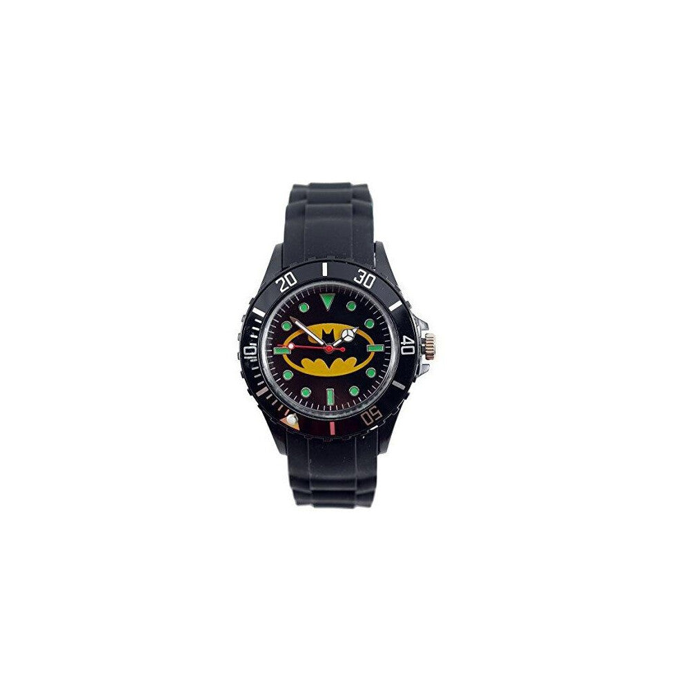 Procuffs B-a-t-m-a-n Black Silicone Sport Fashion Watch