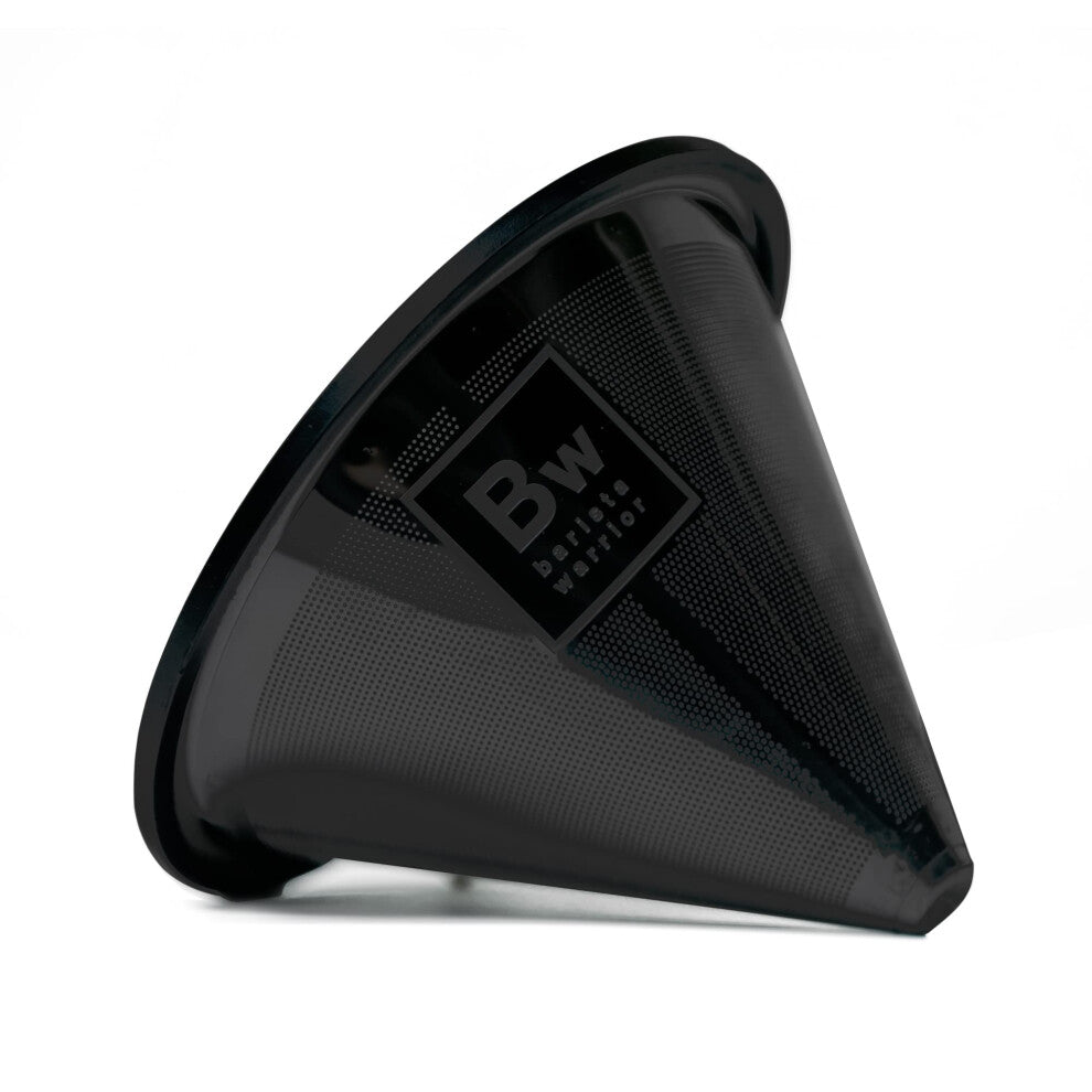 Barista Warrior Compatible for Hario V60 & Chemex Pour Over Coffee Filters - Reusable Stainless Steel- Best Coffee Maker and Bar Accessories