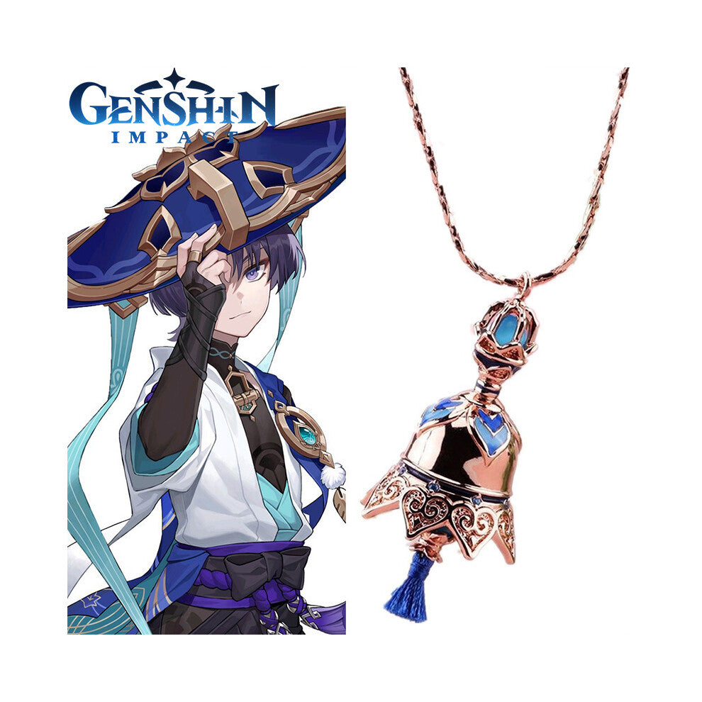 Wanderer Impact Genshin Necklace Cos Props Bell Pendant Gifts Jewelry Accessory