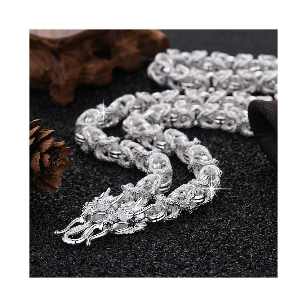 Dragon Chain Bone Jewelry For Men Fashionable And Unique Pendant Necklace Copper Material Electroplated Ochain A59 Color Style
