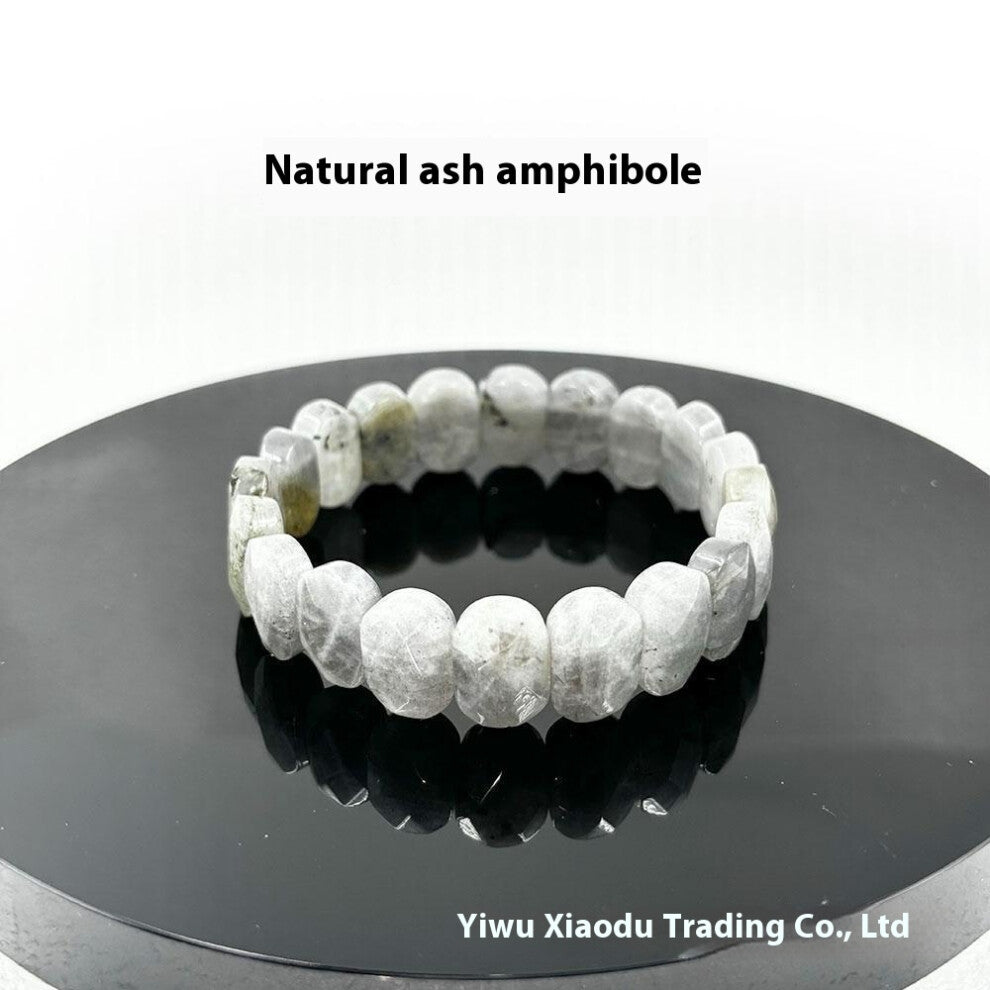 (Natural gray glitter, 15*10*6mm) New natural stone cut-out hand brand various natural crystal gem bracelets in Europe and America