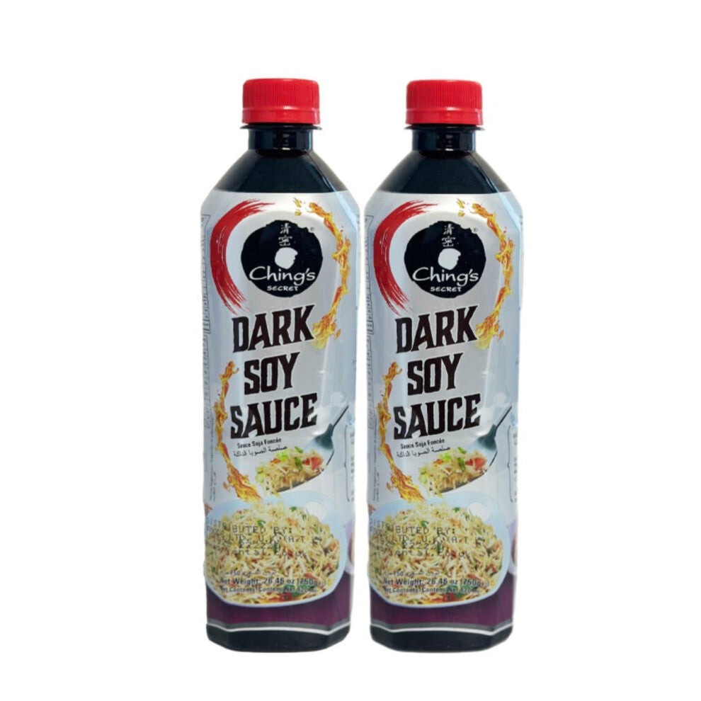 Ching's Secret Dark Soy Sauce - 750ml (Pack of 2) | Rich & Authentic Flavor | Dips or Stir Fries | Versatile Usage