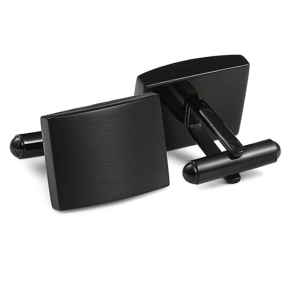 Classic Stainless Steel Minimalist Design Cufflinks for Weddings Business