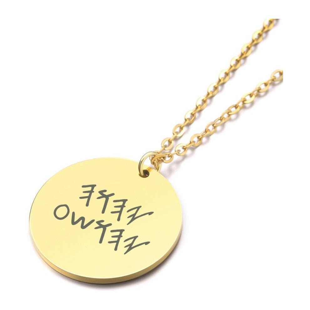 Pendant Necklace Hebrew Name Pendant Yahshua YHWH In Paleo Hebrew Necklace for Women Men Paleo Hebrew Jewelry