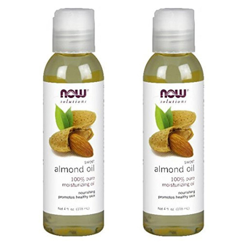 NOW Foods Almond Oil 4 Fl Oz Pack of 2