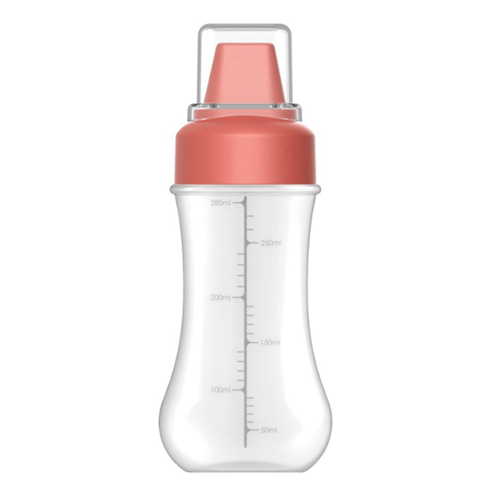 Red Ketchup Squeeze Bottle Salad Container with Leak-Proof Cap Portable Sauce Storage Boxes
