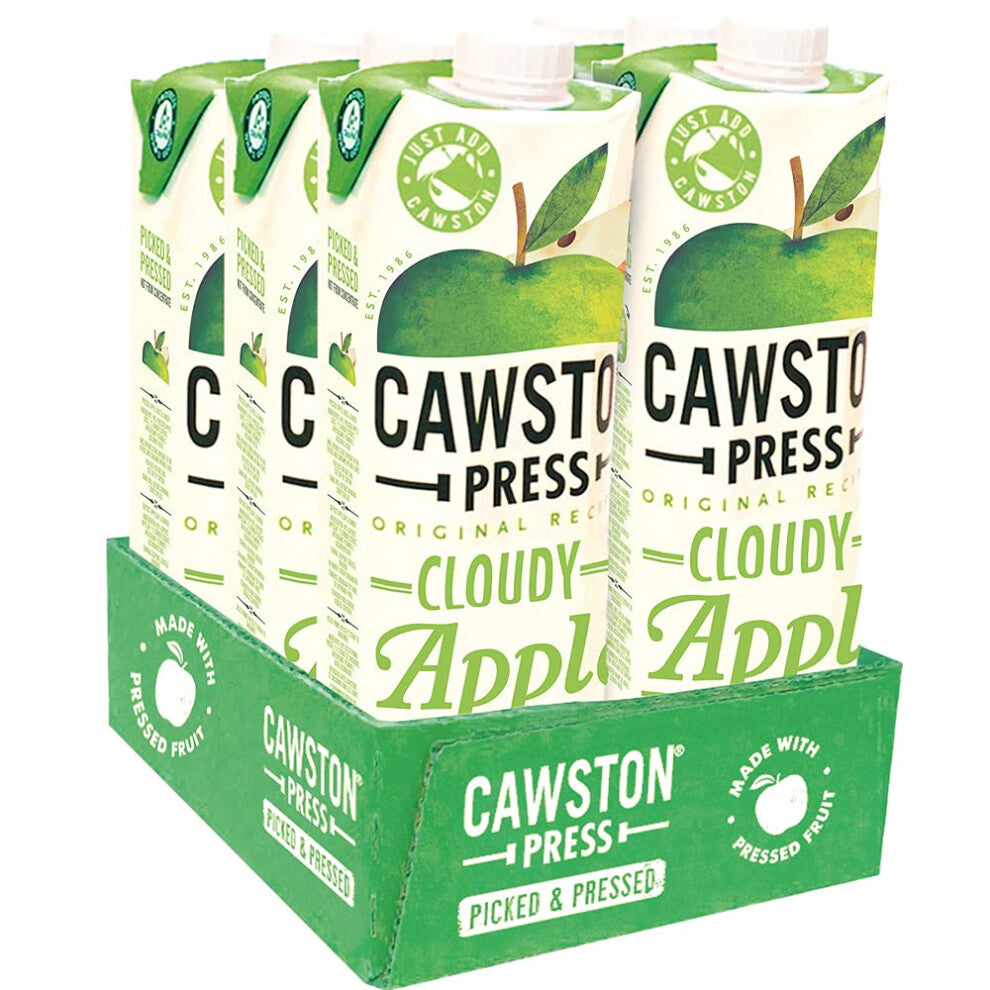 Cawston Press Cloudy Apple Pressed Juice, 1 l, Pack of 6