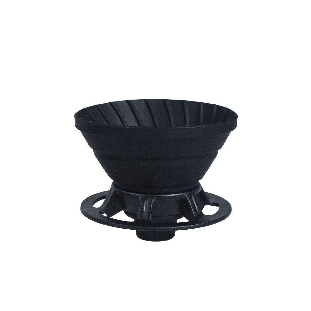 (Coffee Filter) Reusable Portable Foldable Coffee Filter Food-grade Silicone Coffee Filter Plastic Cup Holder Pour Holder Coffee