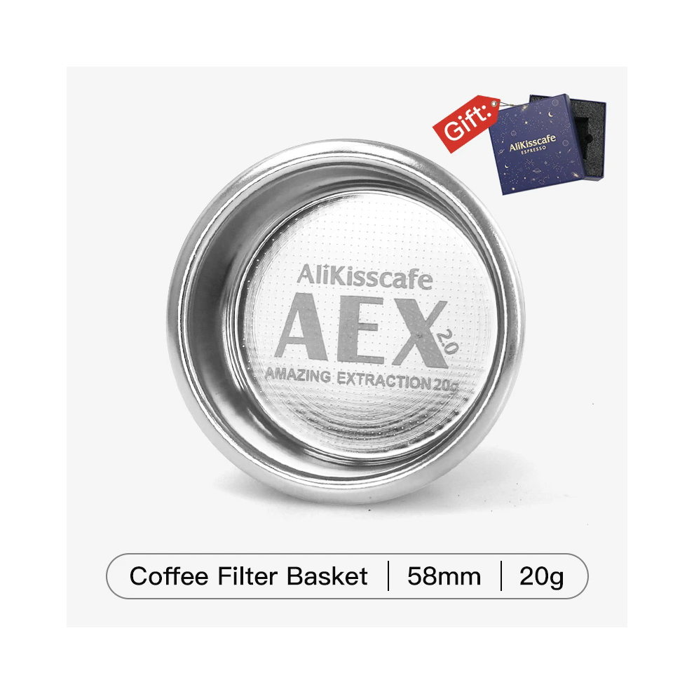 (58mm Basket 20g) Coffee Filter Basket For Espresso Portafilter Espresso Maker Filter Basket Double Layer Home Barista Accessories