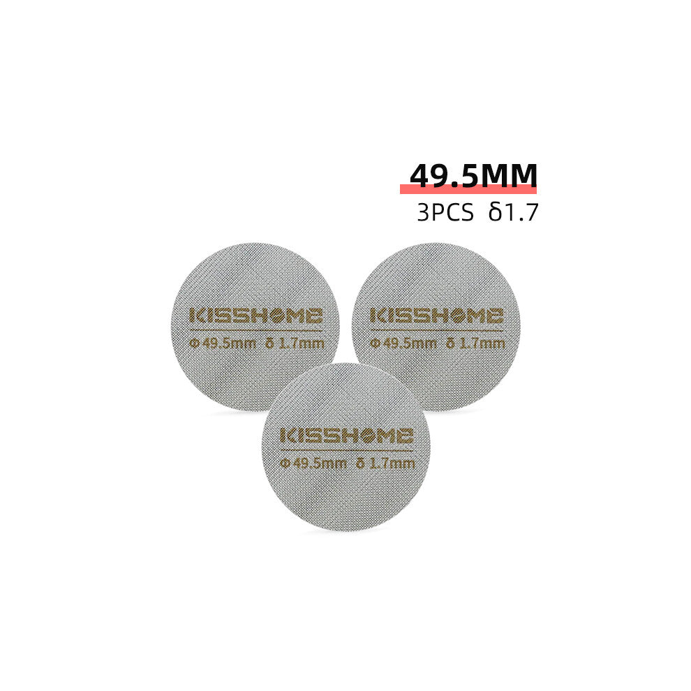 (3pcs 49.5mm 1.7mm) Coffee Puck Screen Reusable Heat Resistant Metal Espresso Filter Mesh For Portafilter Barista Accessories Tools