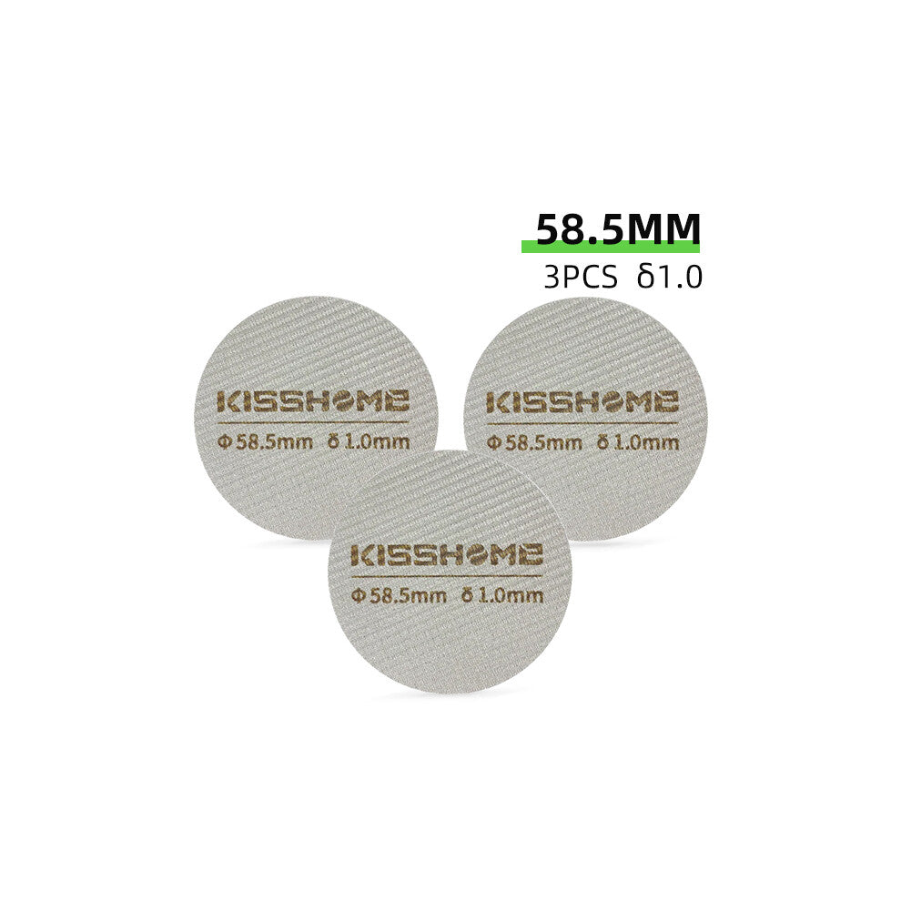 (3pcs 58.5mm 1.0mm) Coffee Puck Screen Reusable Heat Resistant Metal Espresso Filter Mesh For Portafilter Barista Accessories Tools