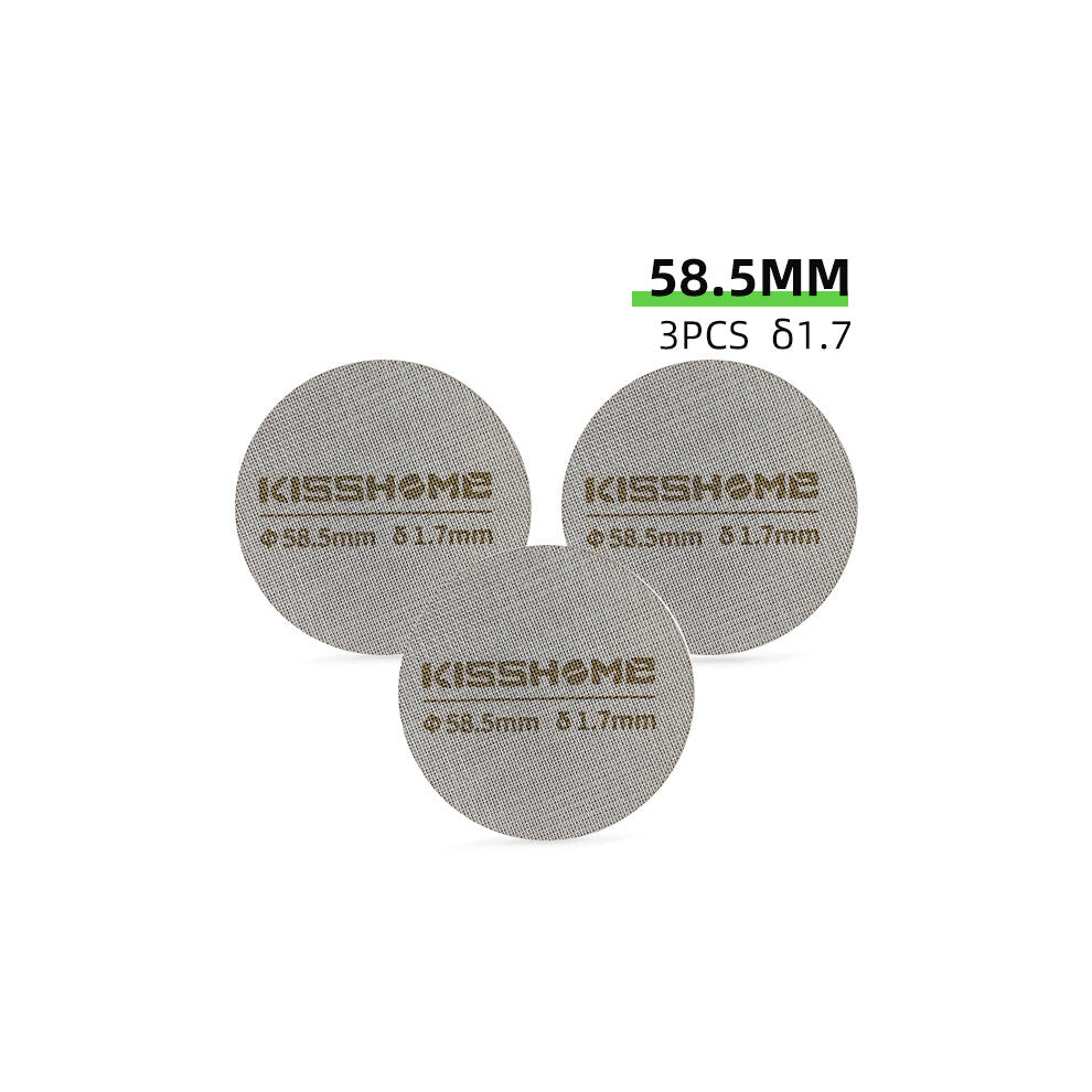 (3pcs 58.5mm 1.7mm) Coffee Puck Screen Reusable Heat Resistant Metal Espresso Filter Mesh For Portafilter Barista Accessories Tools