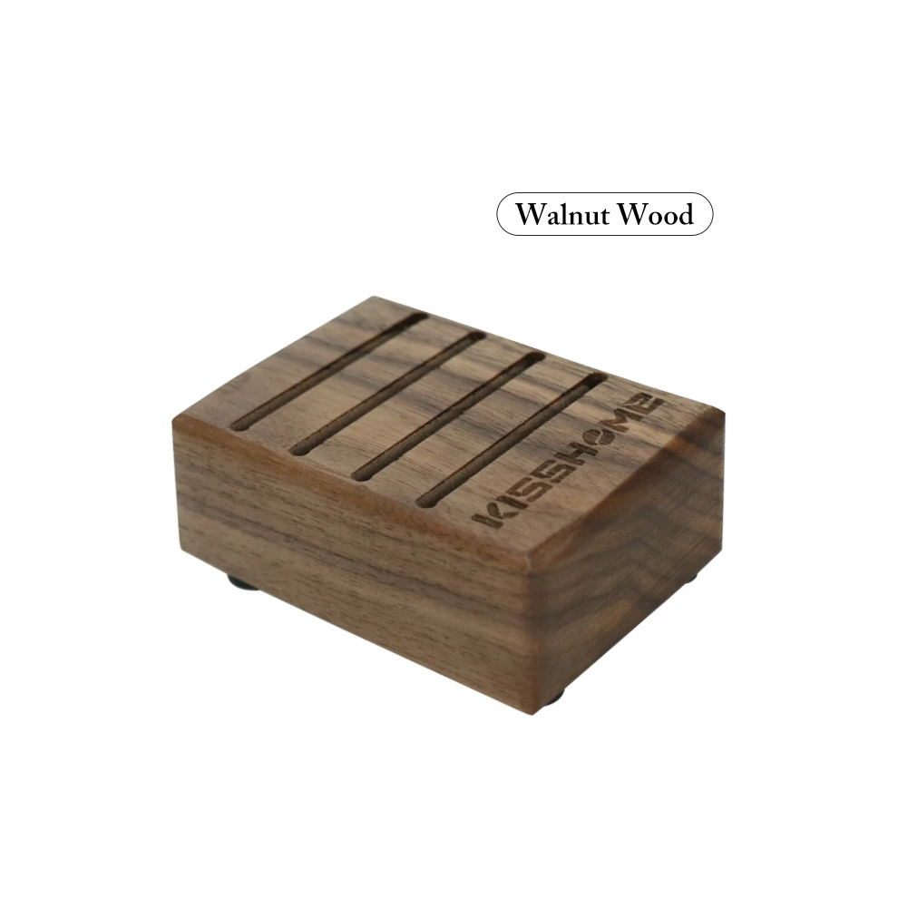 (Walnut Holder) Coffee Puck Screen Reusable Heat Resistant Metal Espresso Filter Mesh For Portafilter Barista Accessories Tools