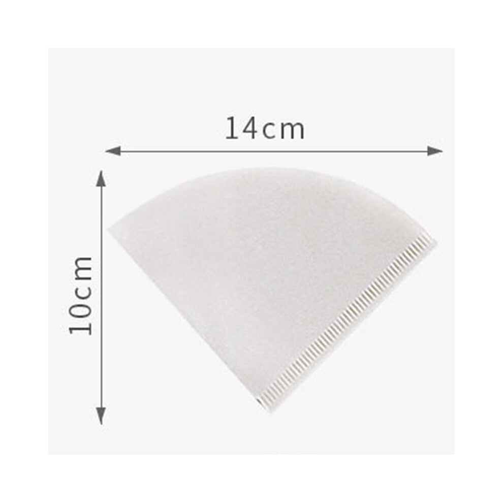 (WHITE) 50pcs Coffee Paper Filter V-Shaped Hand Drip Brew Coffee Filter Coffee Accessories For Home Office DIY Drip Filter