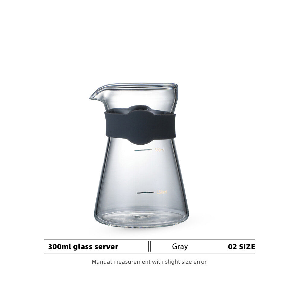 (Server) New Creative Borosilicate Glass Plastic Barista Dripper Server Paper Filters COFFEE kit Accessories