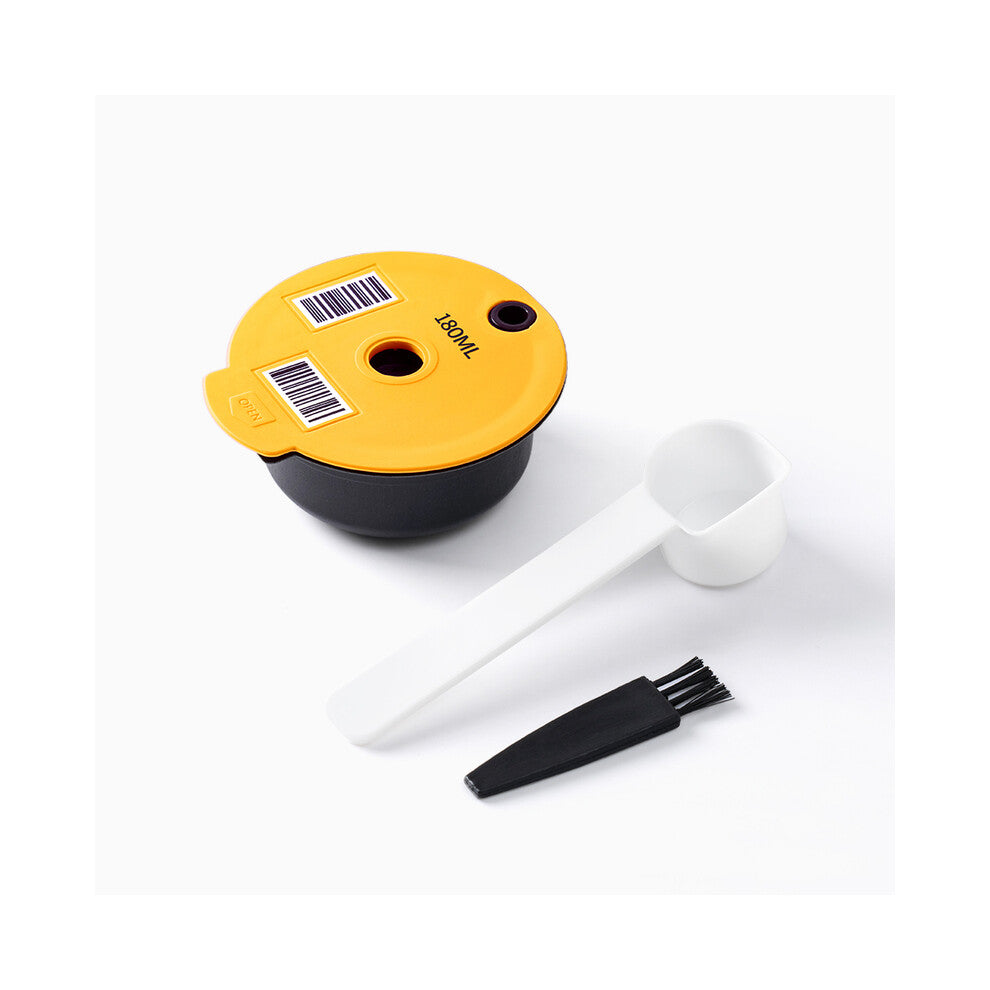 (Plastic 180ML) Reusable Coffee Capsule Pods for BOSCH-s Machine Tassimo Happy Vivy Stainless Steel Refillable Coffee Maker Filter