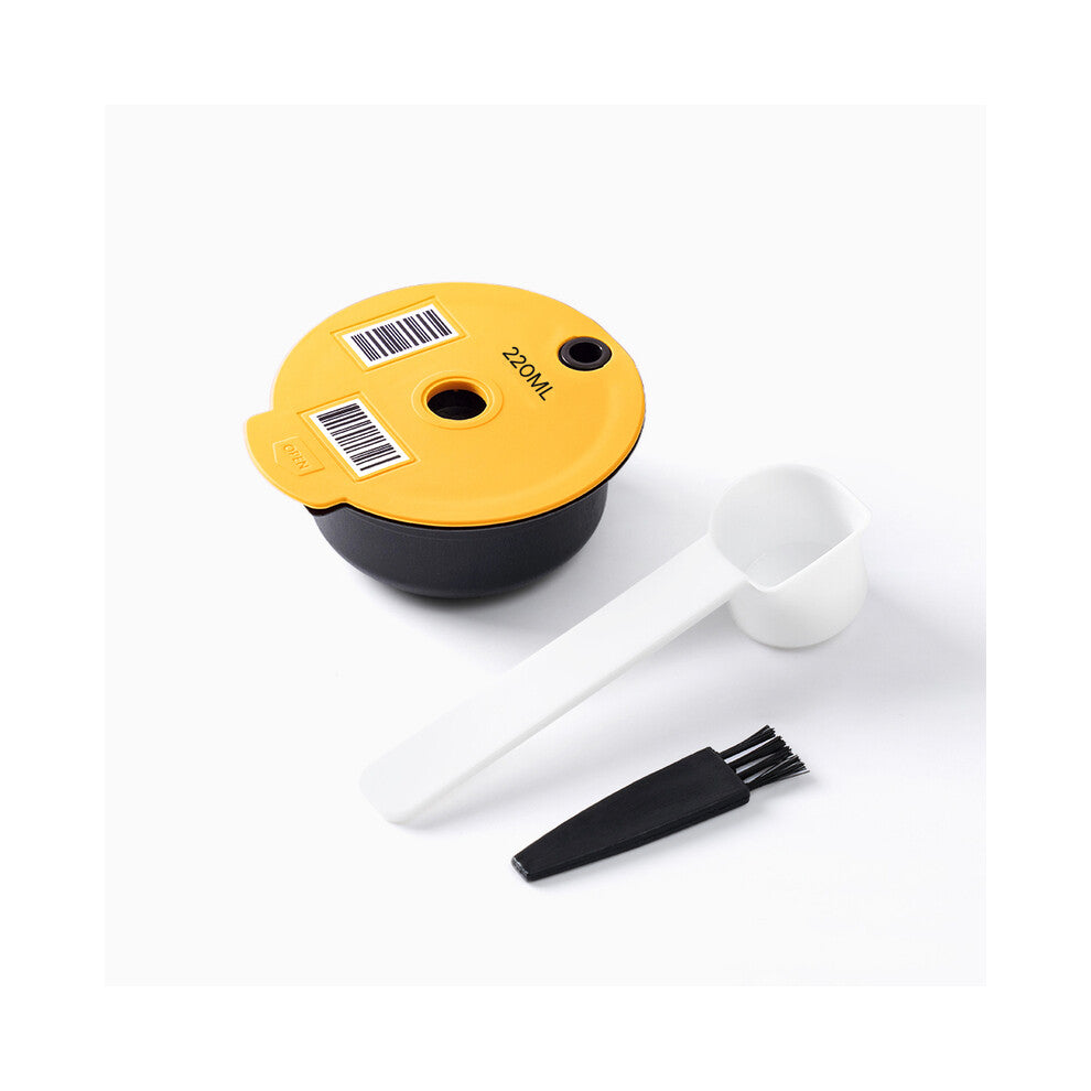 (Plastic 220ML) Reusable Coffee Capsule Pods for BOSCH-s Machine Tassimo Happy Vivy Stainless Steel Refillable Coffee Maker Filter