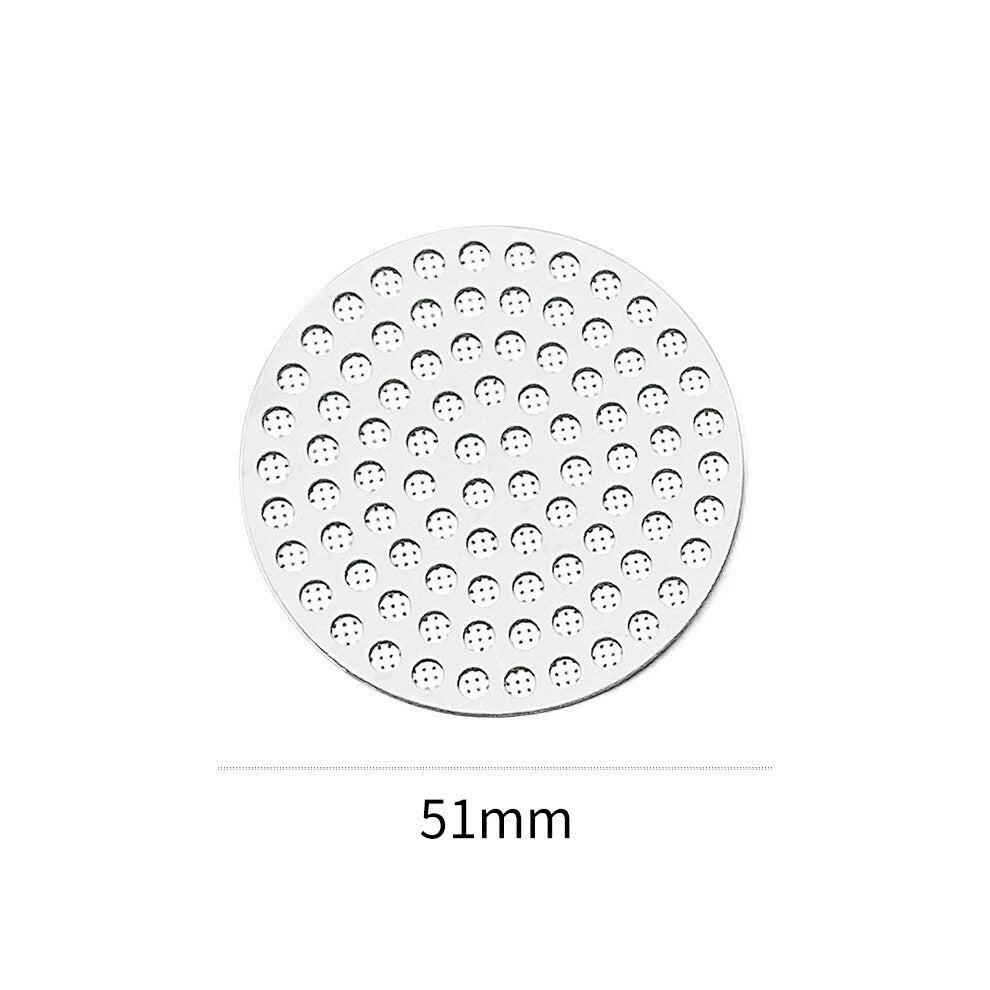 (51mm) Reusable Coffee Filter Mesh Stainless Steel Double Layer Fine Filter Screen Professional Coffee Espresso Accessories