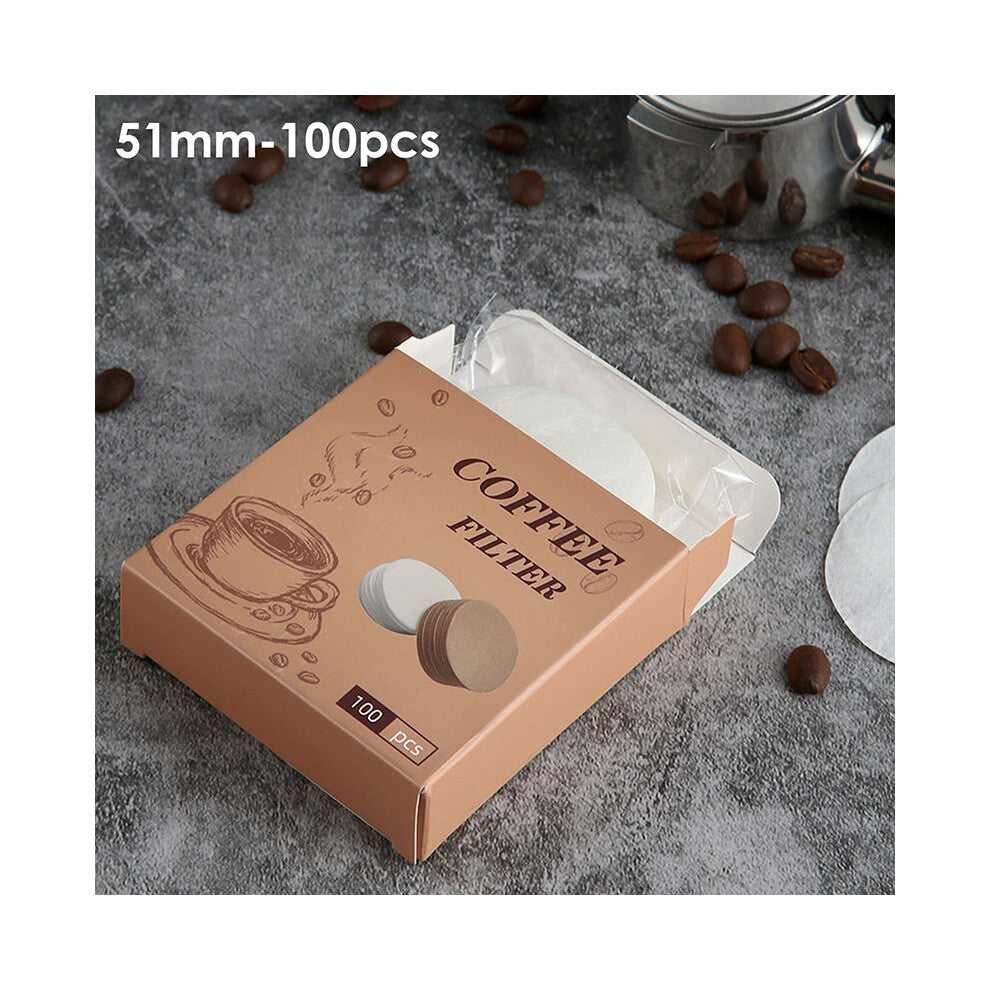 (51mm) Coffee Filter Paper Home Handle Special Powder Bowl Filter Paper Secondary Water Filter Paper Coffee Accessories