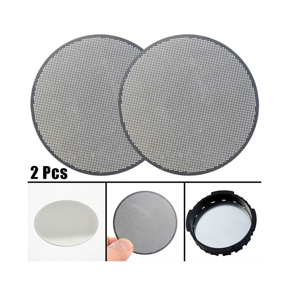 2pcs Reusable Stainless Steel Filter Compatible With For Aeropress Coffee Maker For Coffee Machine Handle Puck
