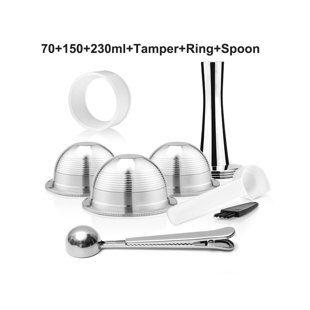 (AS Picture) Stianless Steel Reusable Capsule For Nespresso Vertuoline Vertuo Coffee Maker Machine Espresso Filter Pod Don't