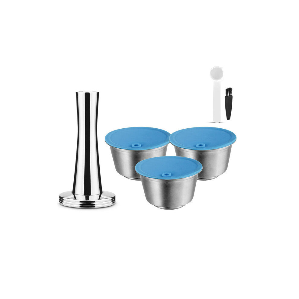(3-ti) i Cafilas Rechargeable Coffee Capsule for Dolce Gusto Stainless Steel with Nescafe Dolce Gusto models Not suitable