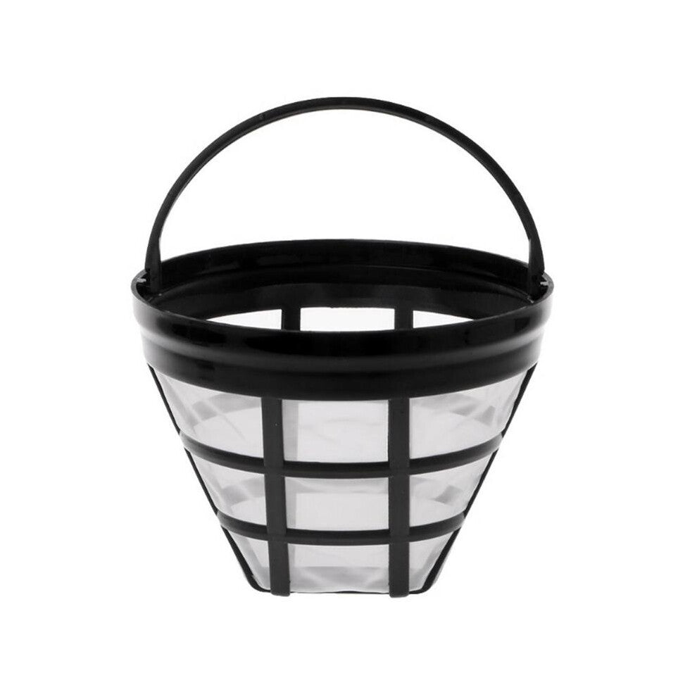 (black) Reusable Coffee Filters Coffee Maker Basket Filter Cone Coffee Filters Filters Fit Most 8-12 Cup Basket Drip Coffee