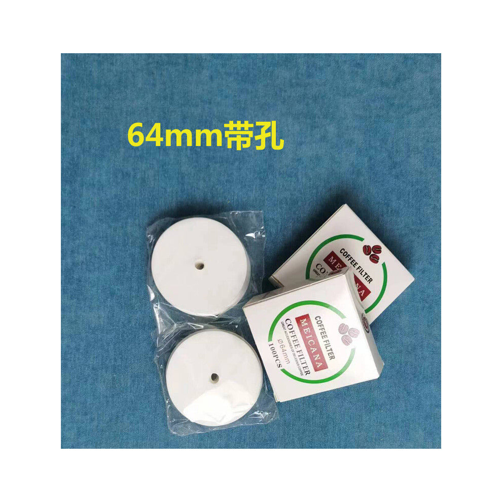 (64Mm C) 100Pcs Round Coffee Filter Paper for Espresso Coffee Maker V60 Dripper Coffee Filters Tools Moka Pot Paper Filter