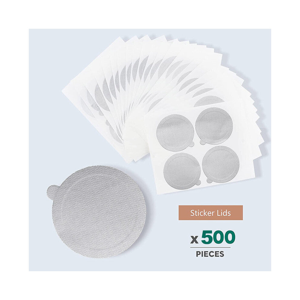 (500pcs foils) Aluminum Foil for Nespresso Reusable Coffee Capsule Pods Foils SealCoffee Filters Sticky Lids Cover Coffee Accessories