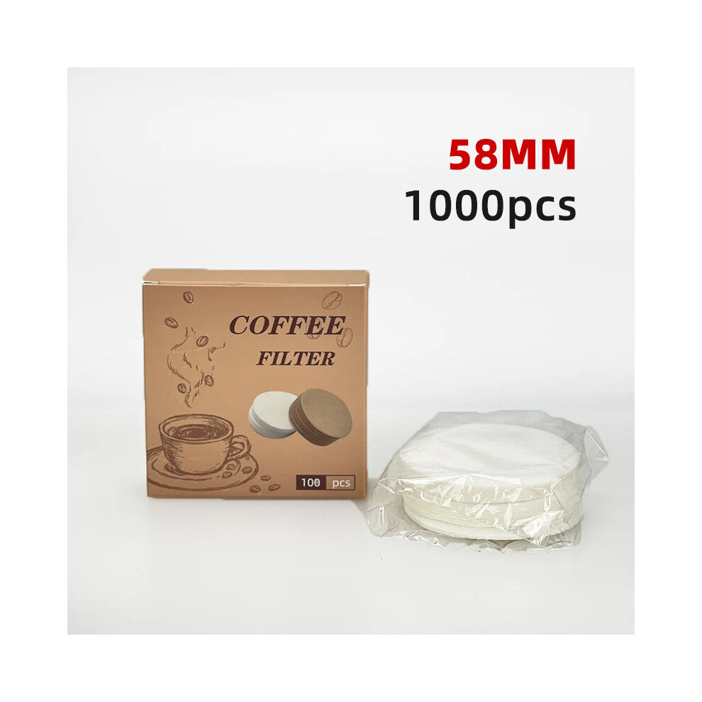 (58mm 1000pcs) Coffee Filter Paper Disposable Secondary Water Basket Special For 51mm 54mm 58mm Portafilter Espresso Home Accessories