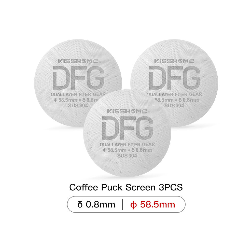(3pcs 58.5mm) Espresso Puck Screen Coffee Filter Reusable Holder 0.8mm ForPortafilter Barista Accessories