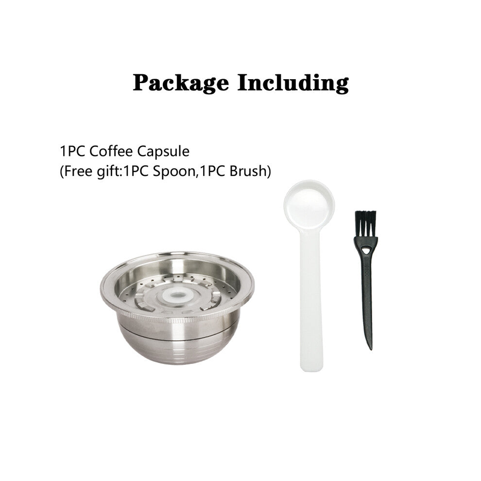 (1PCS Pod) 150ML Reusable Coffee Capsule Refillable Capsules Coffee Pod Compatible With VERTUOLINE POP Coffee Makers