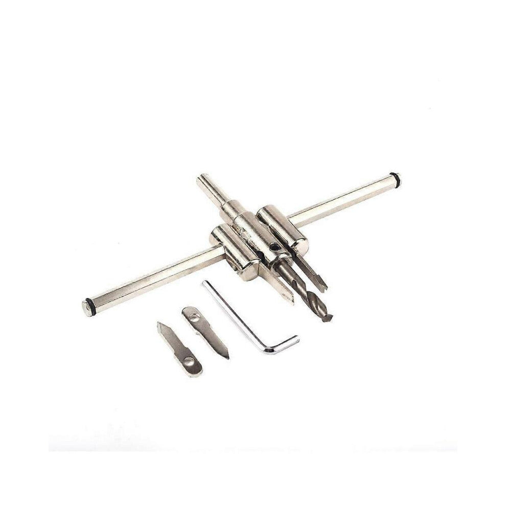 Adjustable Woodworking Hole Saw, 30-200mm Adjustable Hole Cutter Drill Bit, Adjustable Hole Cutter, Circle Cutter Drill Bit Kit for Wood, Wood Drywall