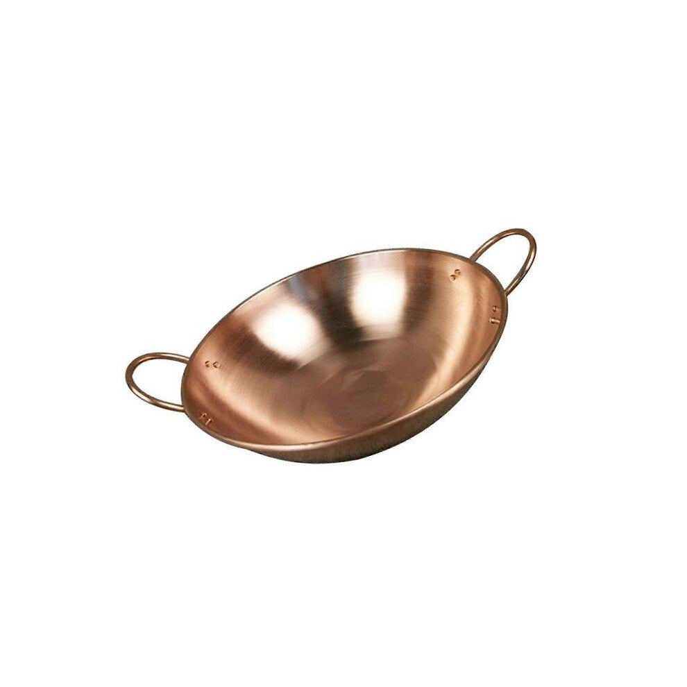 Pure Copper Pot without Lid Beautiful Shape Fry Pan Stew Pan Copper Cookware