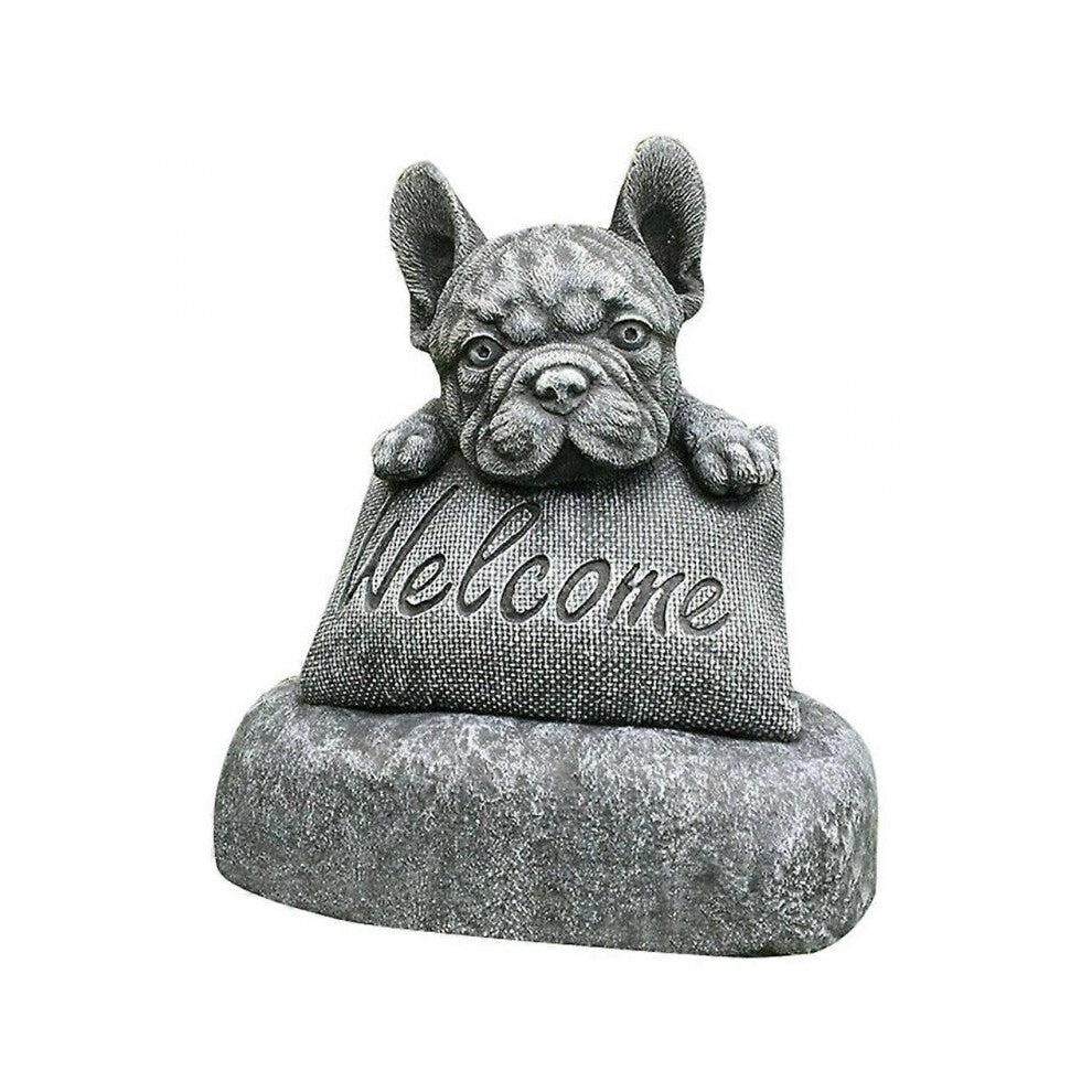 French- Statue Welcome Sign Outdoors Sculpture Ornament for Home Lawn