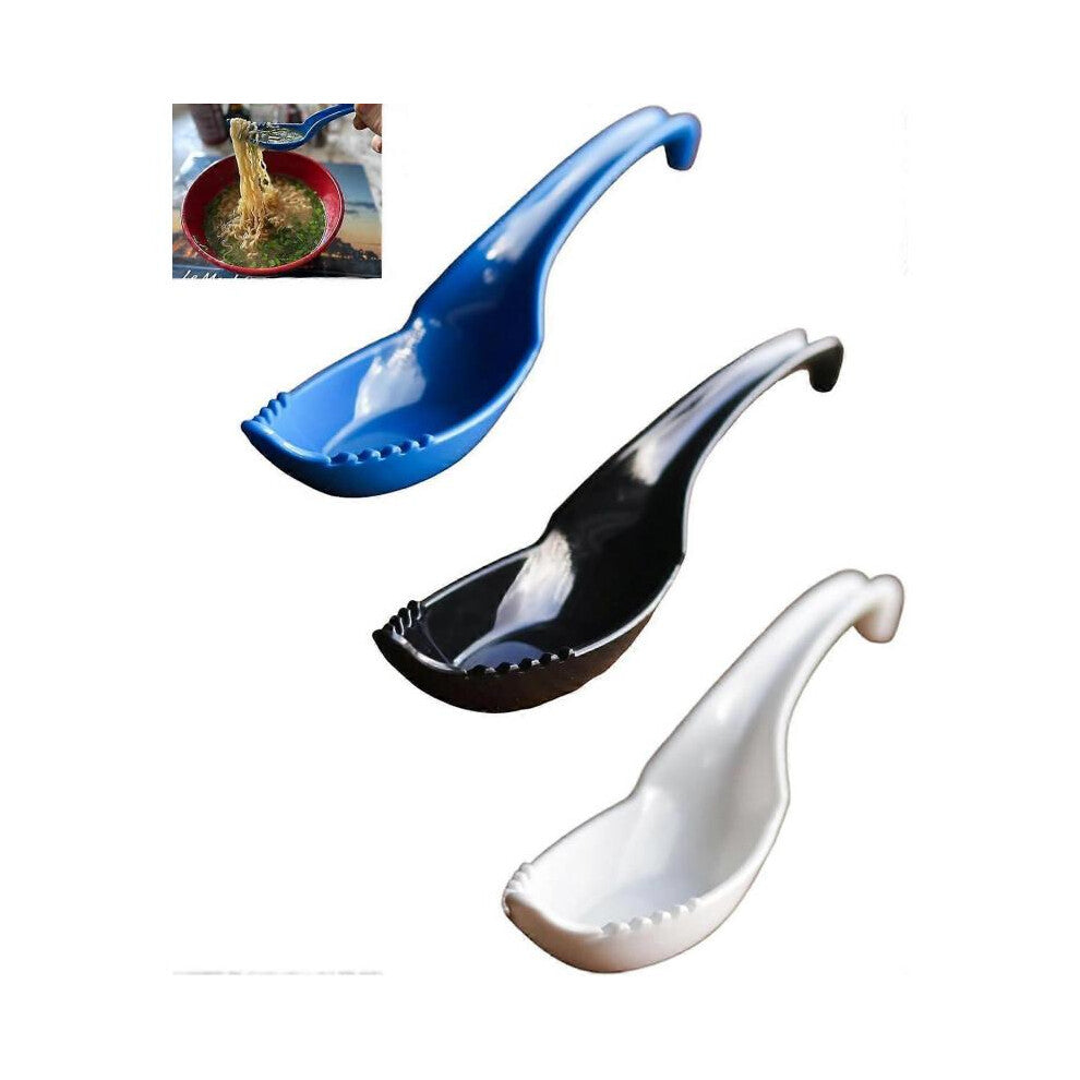 Ramen Terminator - An Uncommon Spoon, 2 In1 Asian Chinese Ramen Fork-Spoon, Food Grade Soup Spoons with Fork, Heavy-Weight Soup Spoons Spoon Set Flatw