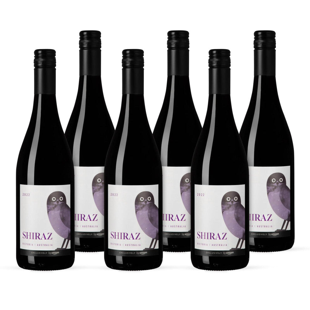 by Amazon Australian Shiraz, Red Wine, 75cl, Case of 6