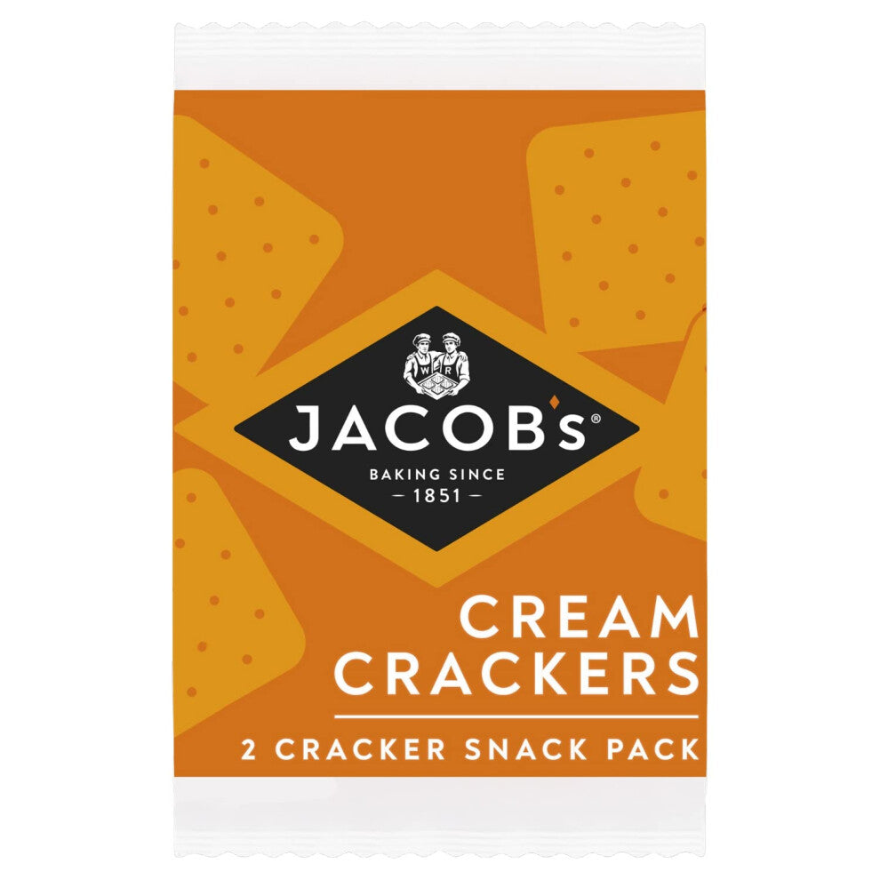 Jacob's Mini Cream Crackers, Individually Wrapped Twin Packs With Two Crackers in Each, 19 g (Pack of 168)