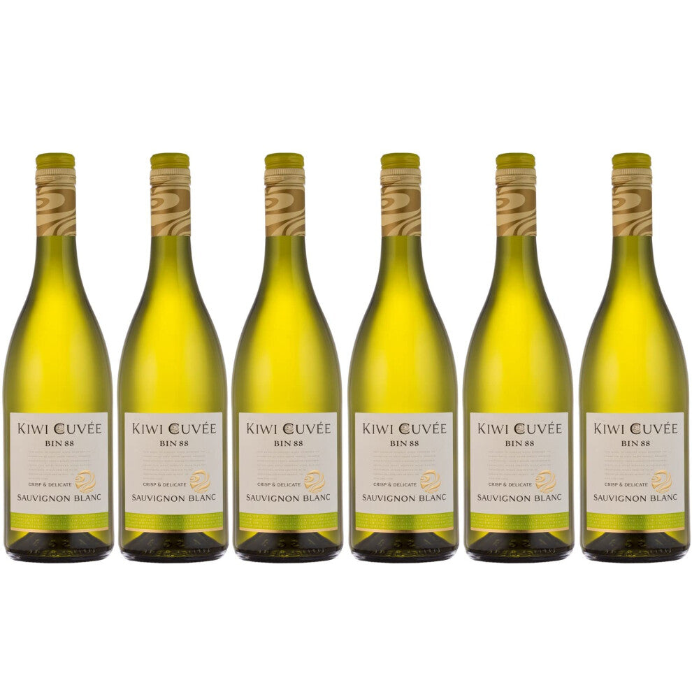 Kiwi Cuvee - Sauvignon Blanc White Wine Case of 6 (6 x 0.75 L) (Packing May Vary)