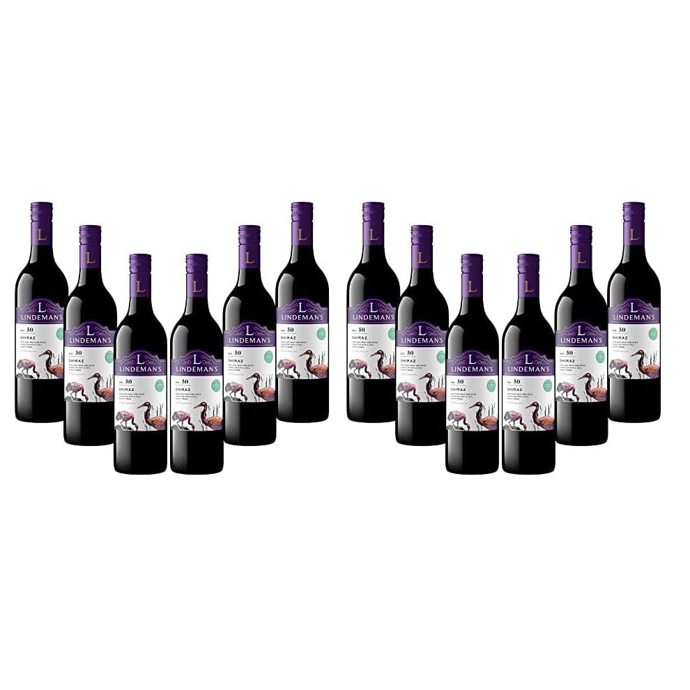 Lindeman's Shiraz Red Wine Case from South Eastern Australia (6 x 75cl Bottles) (Pack of 2)