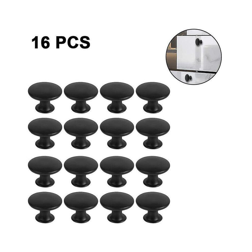 16 Pieces Cabinet Door Knobs, 30mm Vintage Dresser Knobs, Drawer Knobs Set, Round Drawer Handles