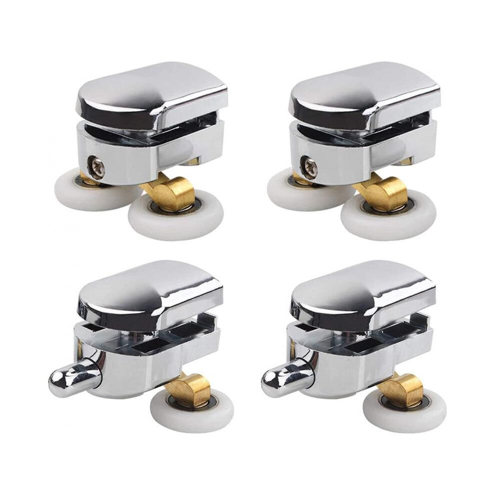 Shower Door Rollers, 23mm Shower Door Wheels, 4PCS Sliding Shower Doors Replacement Runner Wheels Do
