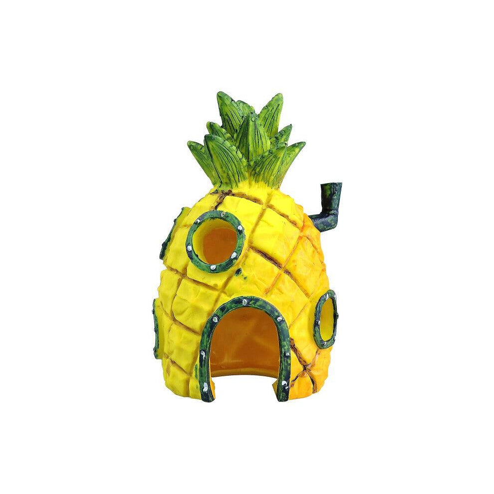 Aquarium Decorations, Resin Cave Ornaments Fish Tank Decoration Accessories for Pineapple House Bett