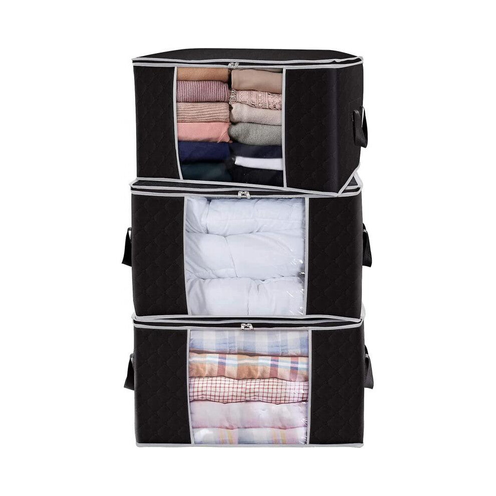 Thick Non-woven Quilt Storage Bag Underbed Storage Bag for Quilts Blankets Pillows Toys Jackets