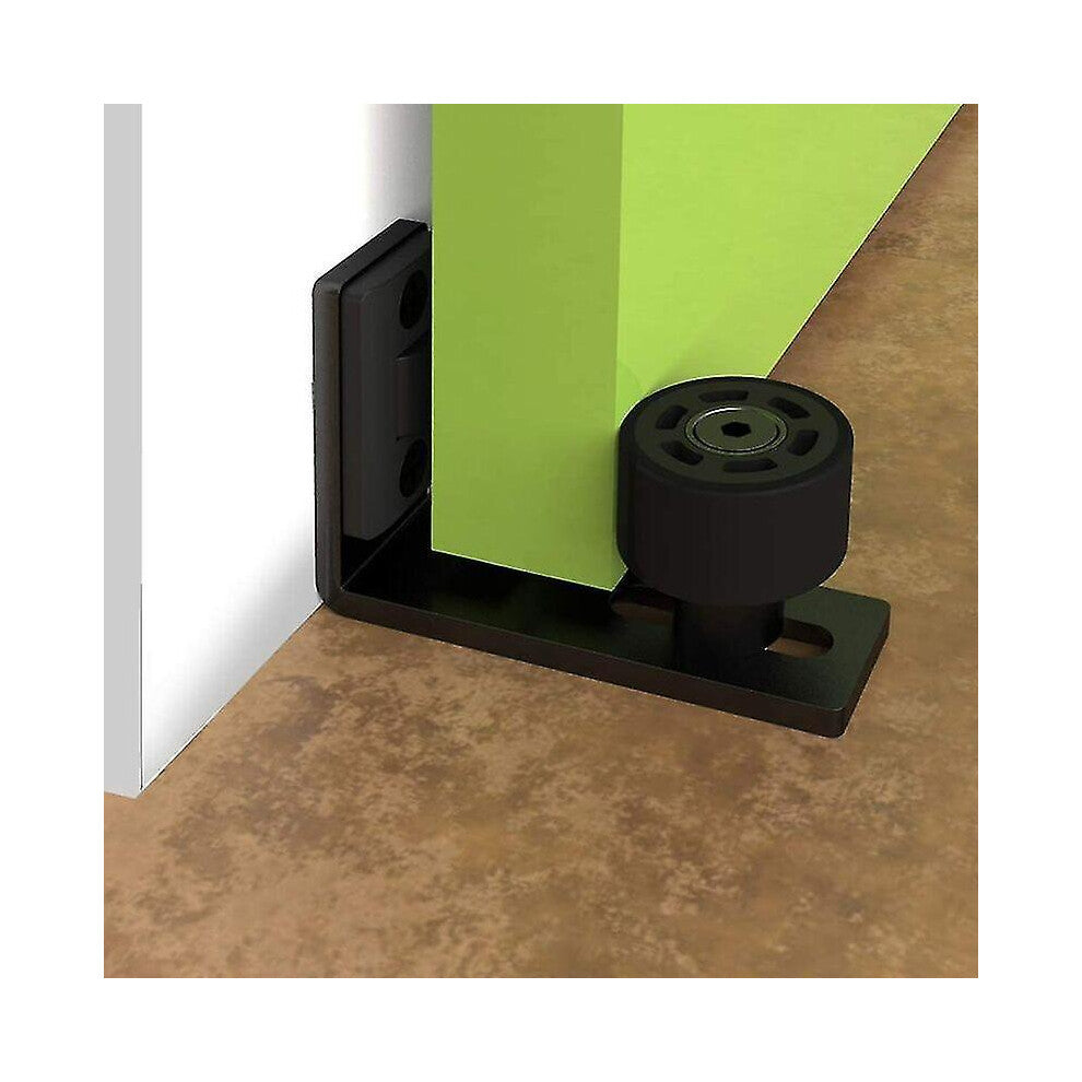 2024 Adjustable Gate Guide Wall-door Floor Guide Lower Guide for Sliding Wooden Door, Guazhuni Black