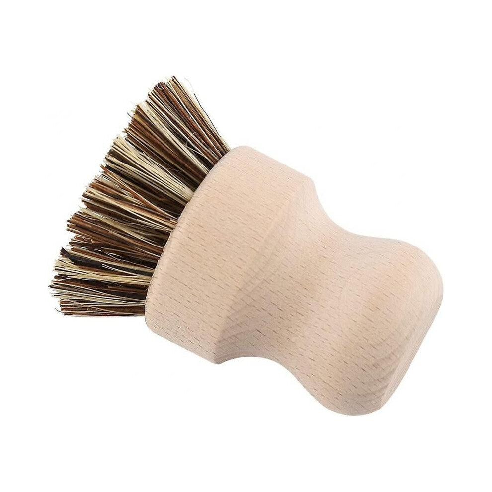 Vegetable Scrubber Brush, Soft Bristles Cleaning Brush with Wooden Handle for Potato Veggie Mushroom