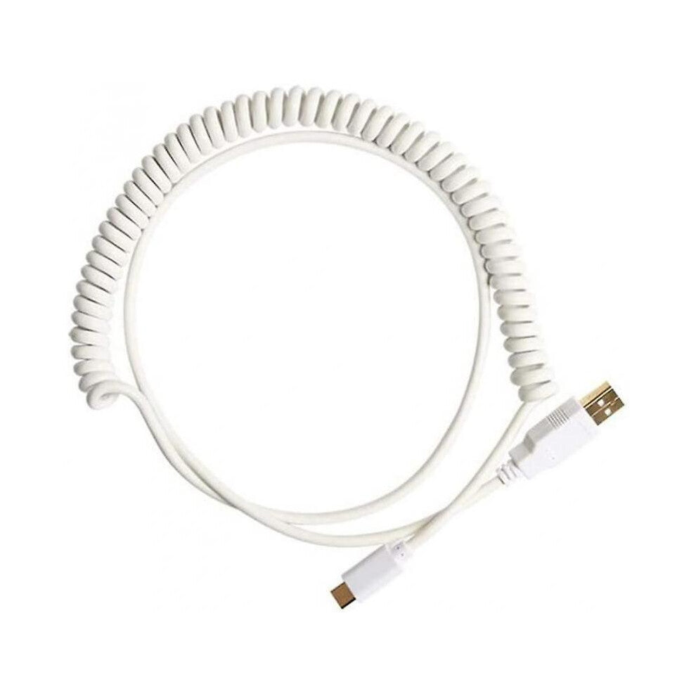 USB C Coiled Cable Wire Mechanical Keyboard USB Cable Type C USB Interface for Poker 2 GH60 Keyboard
